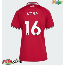 Camiseta Manchester United Amad Diallo #16 Primera Equipación para mujer 2026-27 manga corta